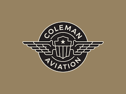 Coleman Aviation Aviation Logo Typography Logo Military Logo