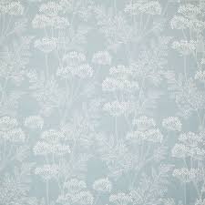 John Lewis Cow Parsley Furnishing Fabric Natural Cow Parsley Duck Egg Blue Bedroom Blue Bedroom