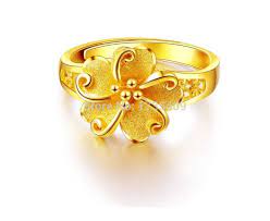 Click To Buy Pure 999 Solid 24k Yellow Gold Ring Women S Flwer Ring 5 35g Us Resize 4 10 Affiliate Women Rings Gold Rings 24k Gold Jewelry