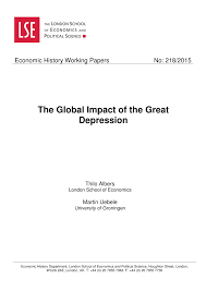 The great depression was a severe worldwide economic depression that took place mostly during the 1930s, beginning in the united states. Pdf The Global Impact Of The Great Depression