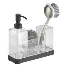 Interdesign Forma Kitchen Soap Dispenser Pump Sponge Scrubby And Dish Brush Caddy Organizer Soap Pump Dispenser Soap Dispenser Dish Soap Dispenser