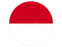 The national flag of indonesia, which is known as sang merah putih (the red and white) in flag of the 13th century majapahit empire. Round Flag Of Indonesia Stock Vector Illustration Of Asia 131006916