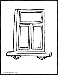 Ausmalbilder für kreidemaler am fenster. Fenster Kiddicolour