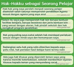 Salah satu kegiatan siswa di sekolah adalah belajar, yang mana sudah menjadi kebutuhan pokok yang harus didapatkan dari sekolah. Hak Hakku Sebagai Seorang Pelajar Cara Golden
