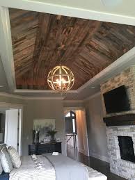 Ceiling Wood Planks 5 Styles To Steal High Ceiling Bedroom Tray Ceiling Bedroom Wood Ceilings