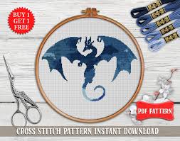 Dragon Cross Stitch Pattern Animal Cross Stitch Pdf Fantasy Etsy In 2021 Dragon Cross Stitch Cross Stitch Patterns Cross Stitch