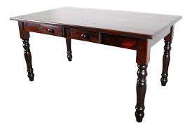 This is another of our farm style dining tables. Vintage French Farmhouse Style Pine Dining Table W Two Drawers Chairish
