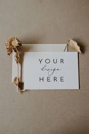 Wild Flower Invitation Mockup Thank You Card Mockup Neutral Etsy In 2020 Greeting Card Brands Business Thank You Cards Stationery Mockup