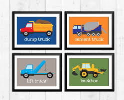Trucks Transportation Boy Art Prints Construction Decor Construction Art Baby Nursery Decor Kids Wall Art Art Wall Kids Dinosaur Wall Art Nursery Prints
