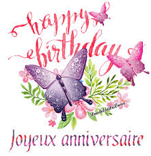 Joyeux anniversaire un peu de tout du rire et du sérieux. Gif Joyeux Anniversaire Happy Birthday Fleurs Papillons Les Gifs Animes De Dentelledelune