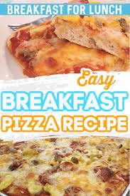 Hearty Sausage Breakfast Pizza Recipe Thrifty Nifty Mommy Recipe Breakfast Pizza Recipe Breakfast Pizza Breakfast Dessert
