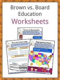 Worksheets, lesson plans, activities, etc. Brown Vs Board Education Facts Worksheets For Kids