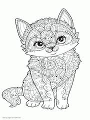 Stream fairies and their animal friend. 100 Animal Coloring Pages For Adults Difficult