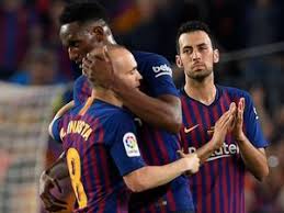 Image result for INiesta bids farewell to barca