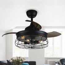 Small ceiling fans with lights give you a great lighting option so you don't have to rely on lamps or windows. Small Room Ceiling Fans You Ll Love In 2021 Wayfair