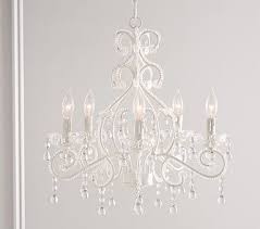 White Lydia Kids Chandelier Pottery Barn Kids