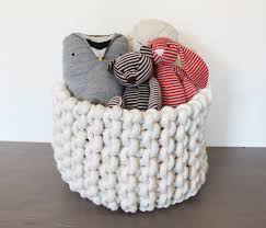 It creates a top that will want to naturally curl in on itself. Knit Rope Basket