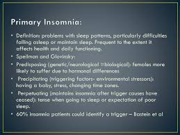 Primary Insomnia Ppt Download