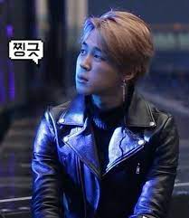 Bare Face Jimin In A Leather Jacket Leather Jacket Bare Face Leather