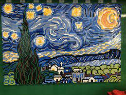 Check spelling or type a new query. A Starry Night Lego Mosaic Mural Made Out Of Over 13 00 Single Piece Legos Lego Mosaic Mosaic Murals Art Projects