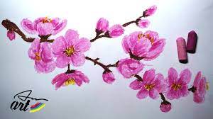 How To Draw Cherry Blossom Sakura Very Easy Youtube Cherry Blossom Painting Cherry Blossom Drawing Flower Drawing