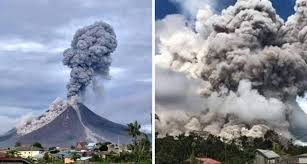 Gunung bombalai mempunyai kawah 300 meter lebar dengan ketinggian 531 meter bersamaan 1742 kaki dan dua aliran lavanya mengalir ke dataran pantai yang berdekatan. Lagi Dugaan 2020 Gunung Berapi Sinabung Muntah Abu Vulkanik Malaysia Bakal Berdepan Asap Debu Remaja
