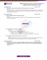 Ncert Solutions Class 10 Science Chapter 13 Magnetic Effects