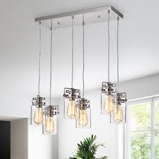 Check spelling or type a new query. Beachcrest Home Abdullah 6 Light Kitchen Island Linear Pendant Reviews Wayfair