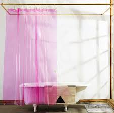 Sun Shower Clear Pink Non Toxic Liner Quiet Town Pink Shower Curtains Vinyl Shower Curtains Small Bathroom Decor