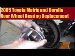 Fits toyota auris , corolla 2006+ e413436 wheel bearing hub rear denckmann. 2005 Toyota Matrix And Corolla Rear Wheel Bearing Hub Replacement Non Abs Youtube
