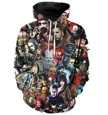 Halloween Horror Characters Mash Up 3d Hoodie By Www Wesellanything Co Hoodie Print Hoodies Men Printed Hoodies Sweatshirts