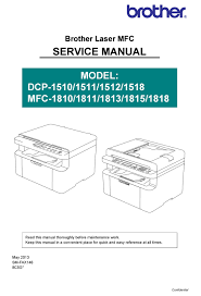 Brother Dcp 1510 Service Manual Pdf Download Manualslib