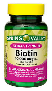 If you want your hair back, or for it to be healthier, thicker and shinier, then research verified should be your first choice. Spring Valley Extra Strength Biotin Plus Keratin Tablets 10000 Mcg 60 Ct Walmart Com Walmart Com
