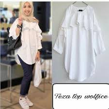 Check spelling or type a new query. Jual Kemeja Wanita Putih Polos Blouse Putih Tunik Baju Atasan Hijab Di Lapak Niafashion2 Bukalapak