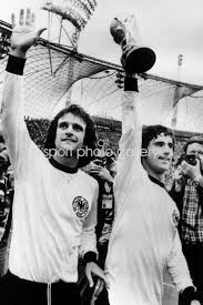 Cropped from file:wolfgang overath, gerd muller 1974.jpg. World Cup 1974 Images Football Posters Gerd Muller