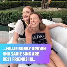 Millie bobby brown and sadie sink speaking at the 2017 san diego comic con international, for stranger things, at the san diego convention center in san diego, california. Mtv Movie Tv Awards Friendship Millie Bobby Brown X Sadie Sink Facebook