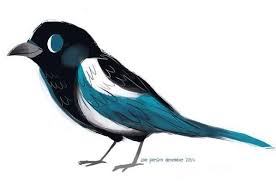 Magpie That Bird Drawings Cartoon Illustration Animal Drawings