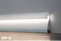 Topseller Licht Fussleiste Ql007 Sockelleiste Fur Indirekte Beleuchtung Aus Hochfestem Polyurethan Amazon De Baumarkt