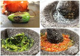 Red Salsa En Molcajete Salsa Roja Molcajeteada Quick And Easy Recipe Red Salsa Mexican Salsa Mocajete Recipe