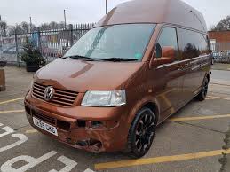 Ebay 2005 55 Vw Transporter T30 Tdi 4 M Lwb Camper Van Motor Home Salvage Vwcamper Vwbus Vw Vw T5 Suv Vehicles