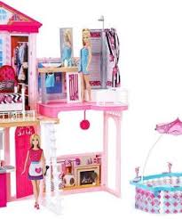 When young imaginations move into the barbie dreamhouse, they turn this amazing dollhouse into a dream home! Buy Barbie Doll Dream House Online Barbie Mansions Barbie House