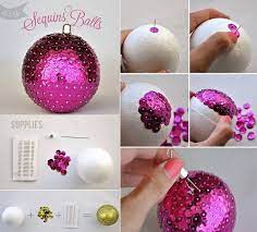 We will do our best to make these as shown, but similar substitutions may be. Wonderful Diy Glittery Styrofoam Ball Ornaments For Christmas