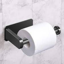 Stainless steel toilet tissue holder self adhesive paper stick on wall. Toilet Paper Holder Self Adhesive Kitchen Washroom Adhesive Toilet Roll Holder No Drilling For Bathroom Stick On Wall Stainless Paper Holders Aliexpress