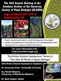 The 2023 Annual Meeting of the Southern Section of the American Society of  Plant Biologist (SS-ASPB)