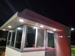 Guard Booth Exterior Lighting Options Guard Booth Guard Booths Security Booths Prefab Guard Shack