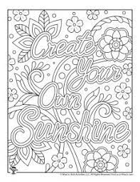 15 hand drawn affirmations.see more ideas about color affirmations and coloring books Positive Sayings Adult Coloring Pages Woo Jr Kids Activities