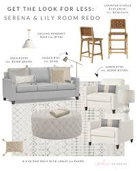 The ultimate nursery style guide (and how to win it!) to help you when you need a hand the most, the happy home gurus at serena & lily are offering a $1,000 room makeover, allowing the lucky winner to choose wares for the nursery, kid's room, or even yourself. Serena Lily Look For Less Family Room Redo Caroline On Design