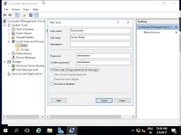 Local users and groups missing in computer management. Windows Server 2016 Initial Settings Add Local User Server World