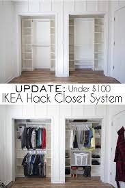 Ikea Hack Diy Closet System Update Southern Revivals Diy Closet System Bedroom Closet Design Closet System