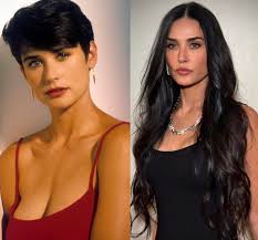 Demi Moore at 22 years vs 62 years 💕